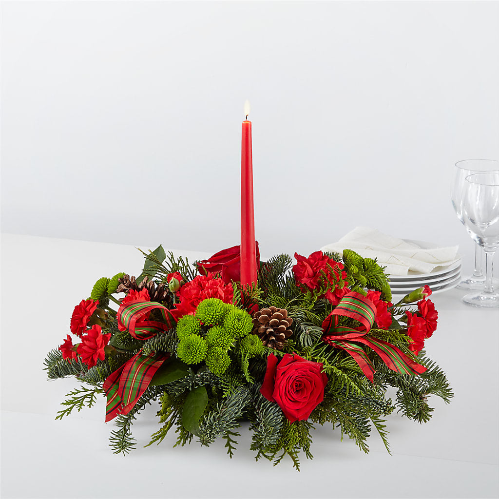 By the Candlelight Centerpiece – Fleuriste Rive Sud, Longueuil PQ