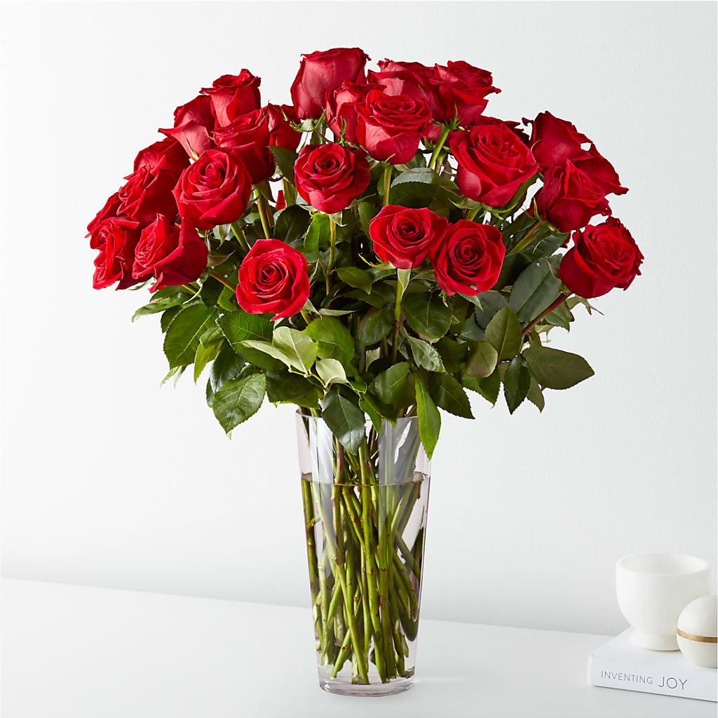 Long Stem Red Rose Bouquet – Fleuriste Rive Sud, Longueuil PQ