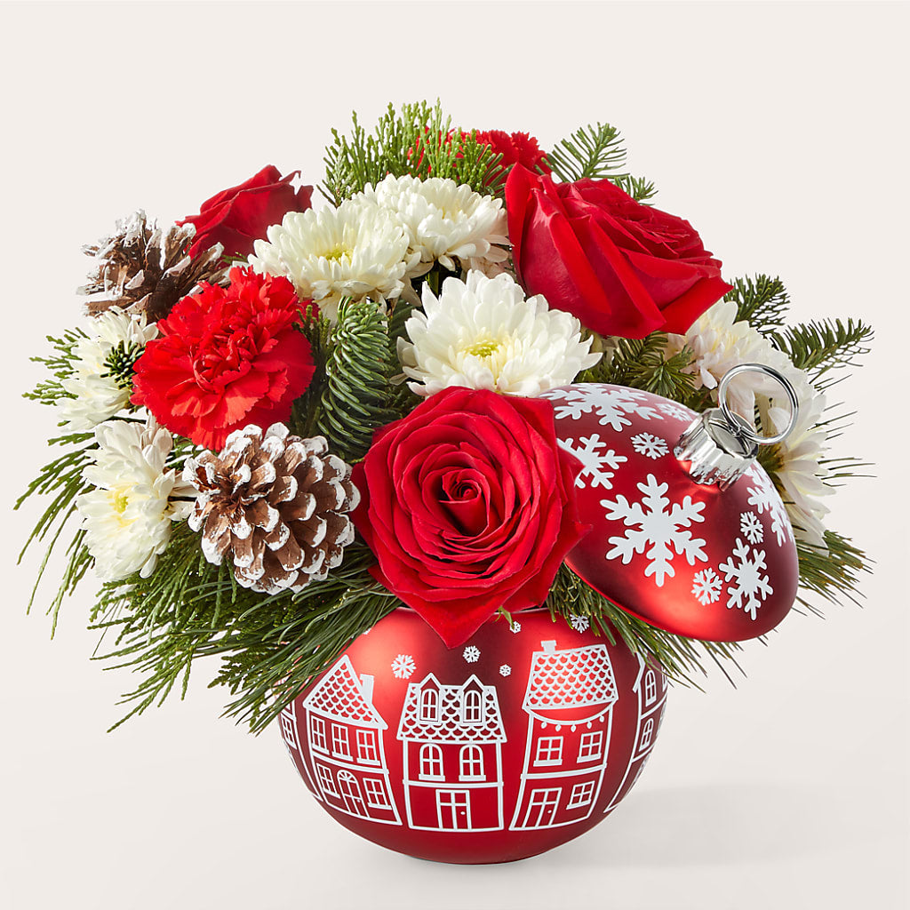 Christmas Village Ornament – Fleuriste Rive Sud, Longueuil PQ