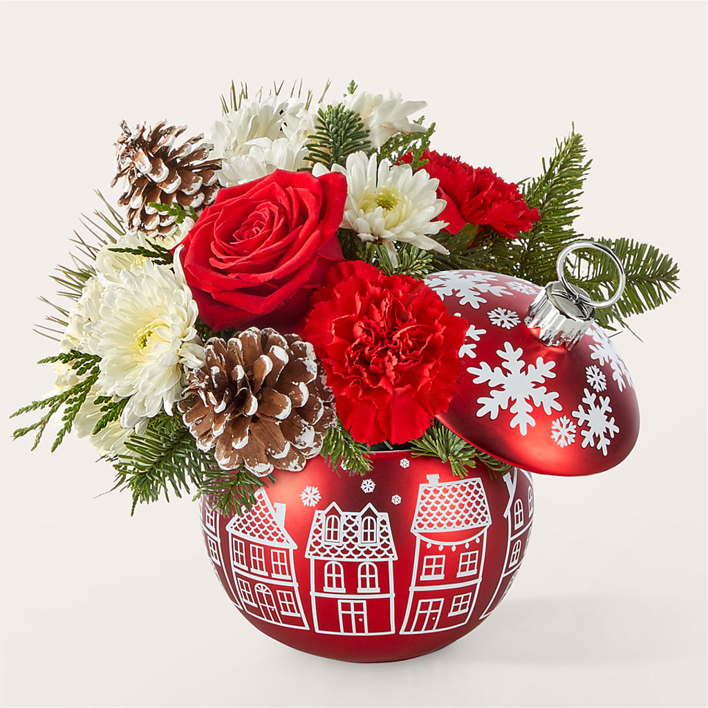 Christmas Village Ornament – Fleuriste Rive Sud, Longueuil PQ
