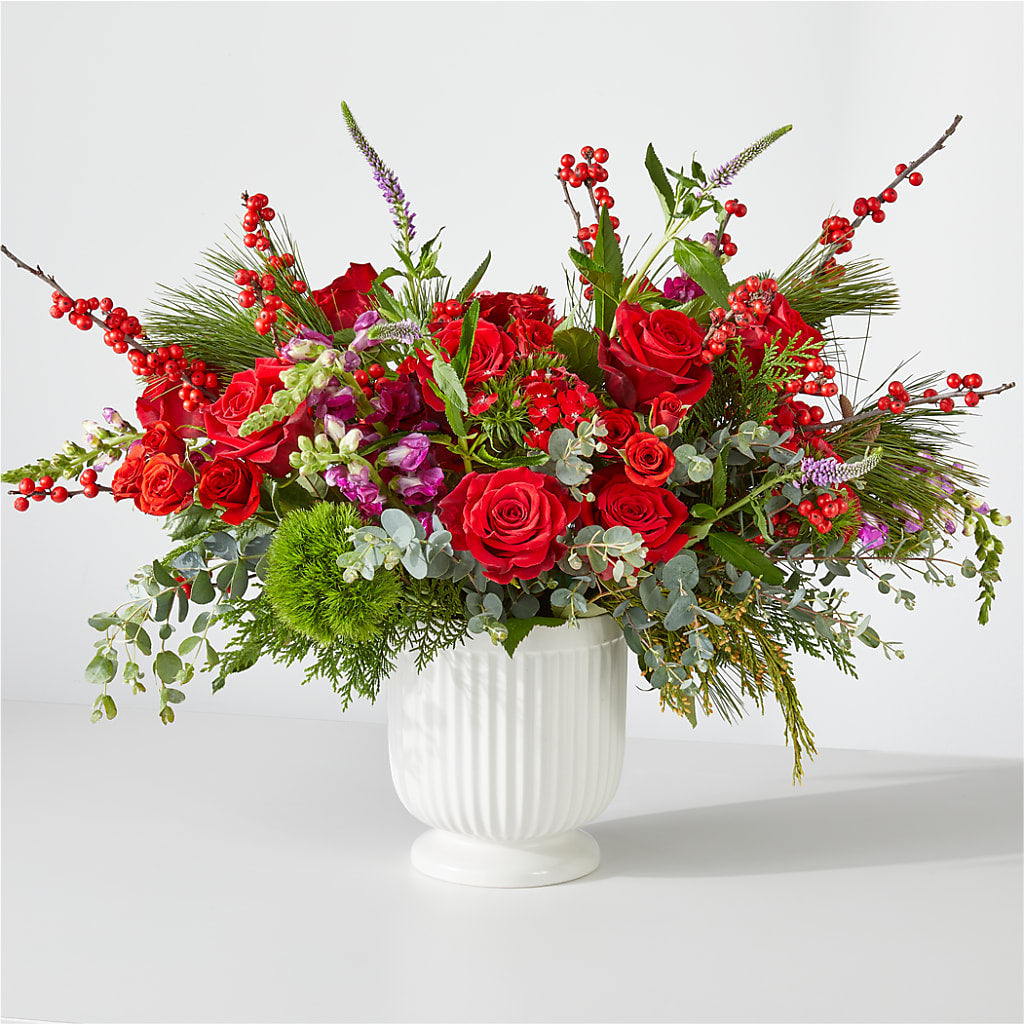 Big Red Bow Bouquet – Fleuriste Rive Sud, Longueuil PQ