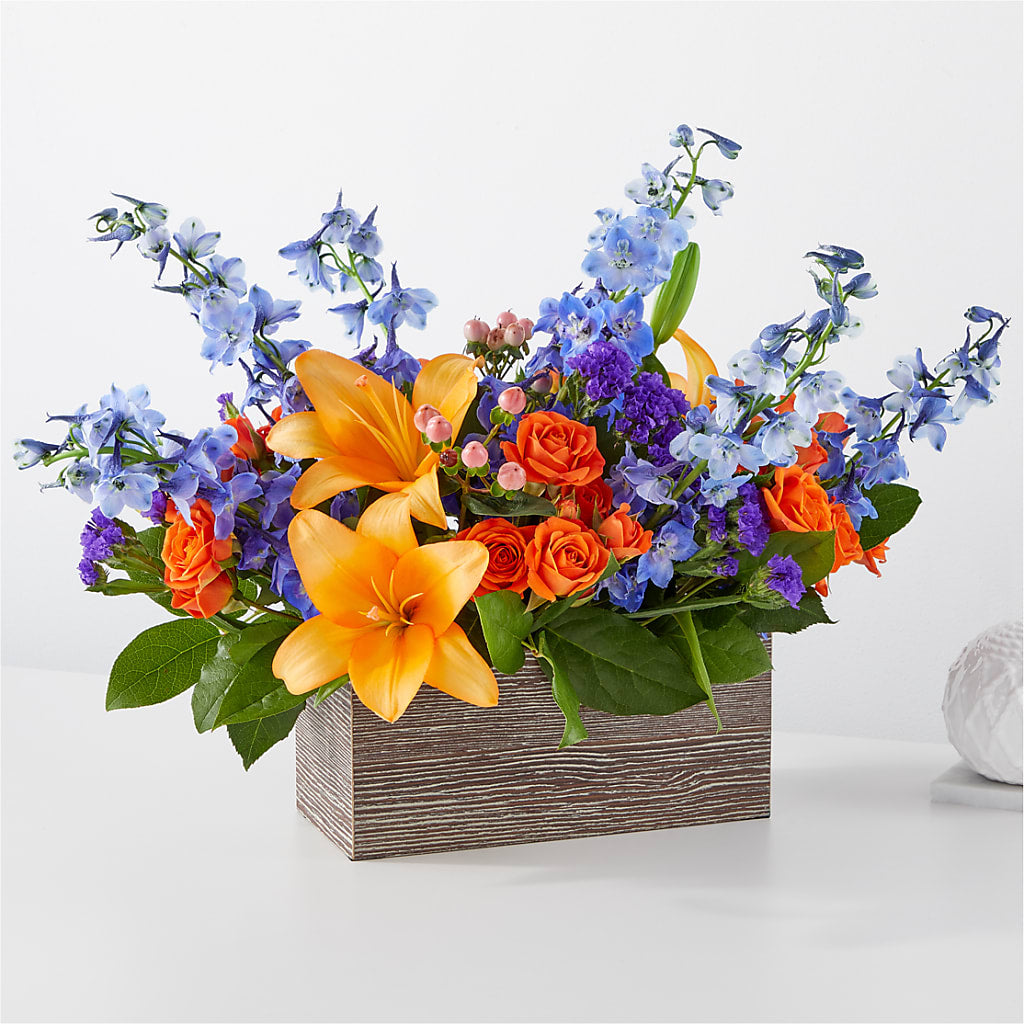Radiant Citrus Box Bouquet – Fleuriste Rive Sud, Longueuil PQ