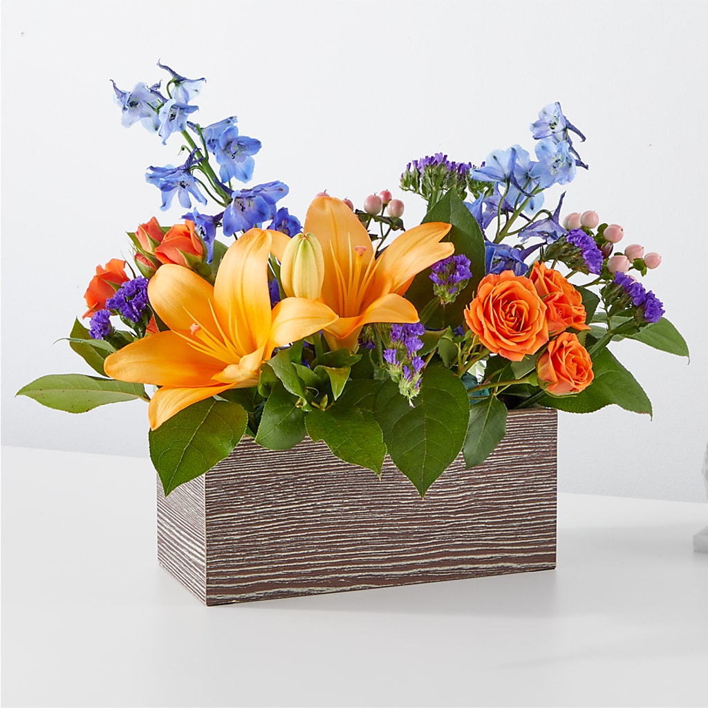 Radiant Citrus Box Bouquet – Fleuriste Rive Sud, Longueuil PQ