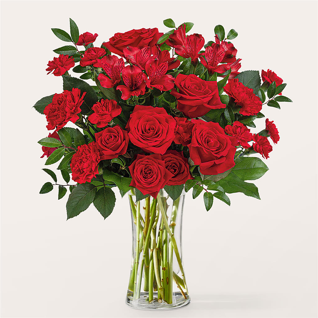 Brilliant Ruby Bouquet – Fleuriste Rive Sud, Longueuil PQ