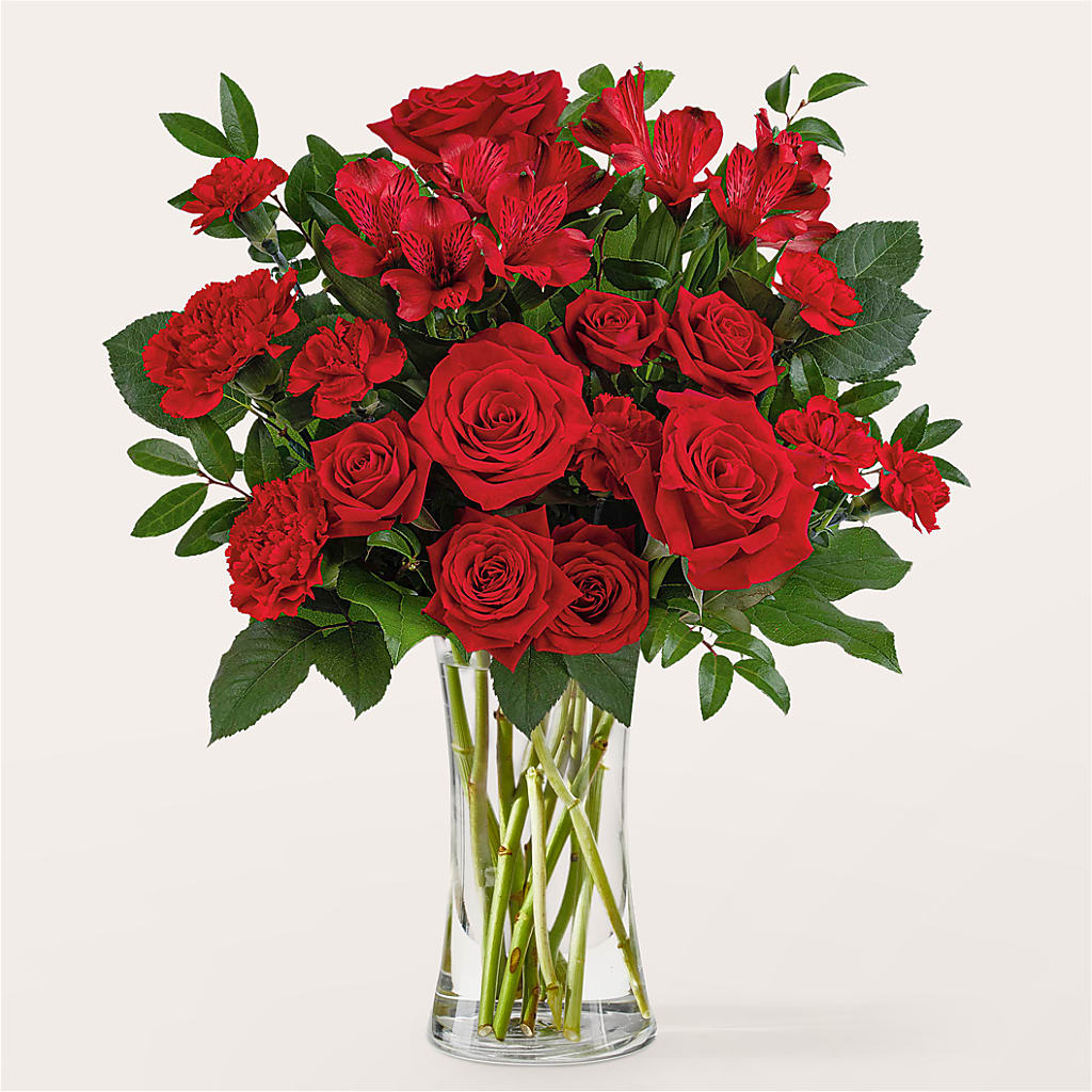 Brilliant Ruby Bouquet – Fleuriste Rive Sud, Longueuil PQ