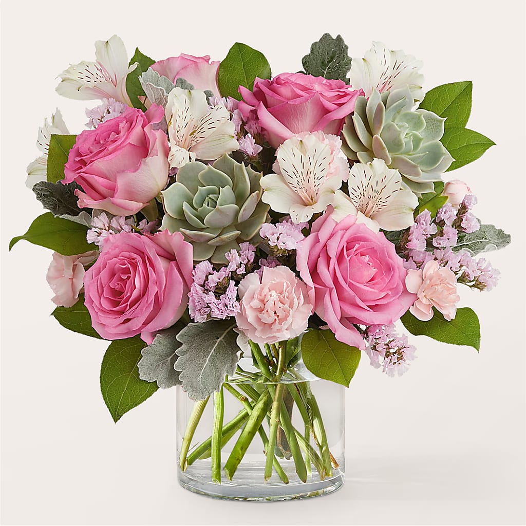 Dusty Rose Bouquet – Fleuriste Rive Sud, Longueuil PQ