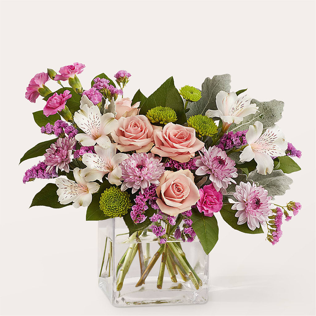 Pink Suede Bouquet – Fleuriste Rive Sud, Longueuil PQ