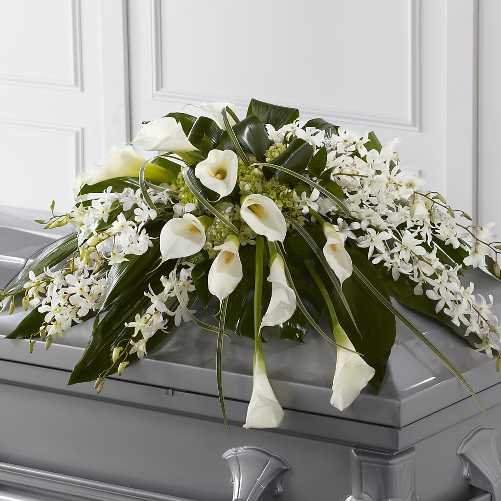 Angel Wings Casket Spray – Fleuriste Rive Sud, Longueuil PQ