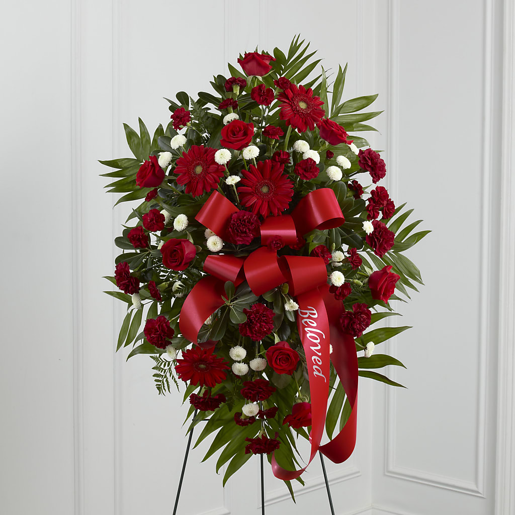 Treasured Memories Standing Spray – Fleuriste Rive Sud, Longueuil PQ