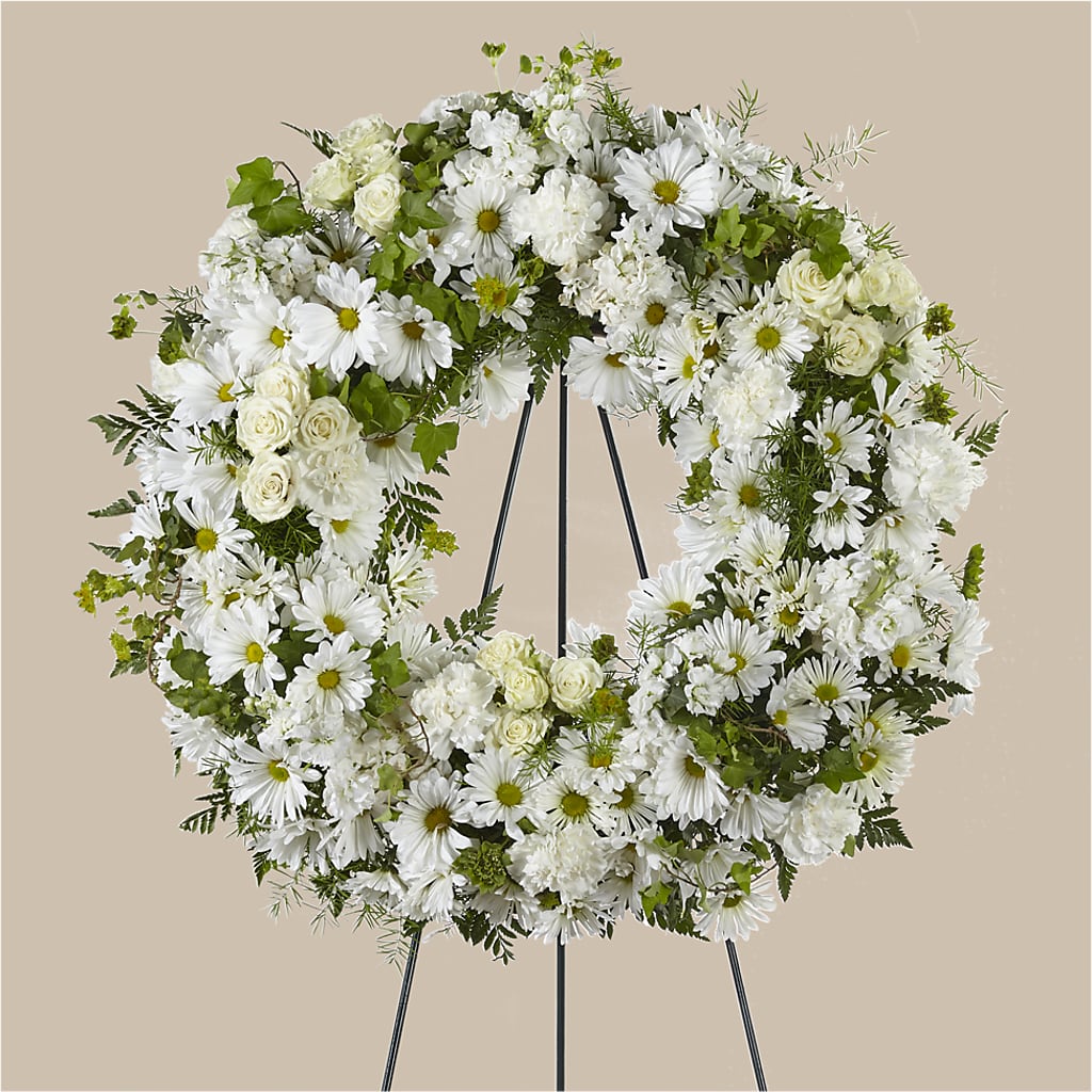 Faithful Wishes Wreath – Fleuriste Rive Sud, Longueuil PQ