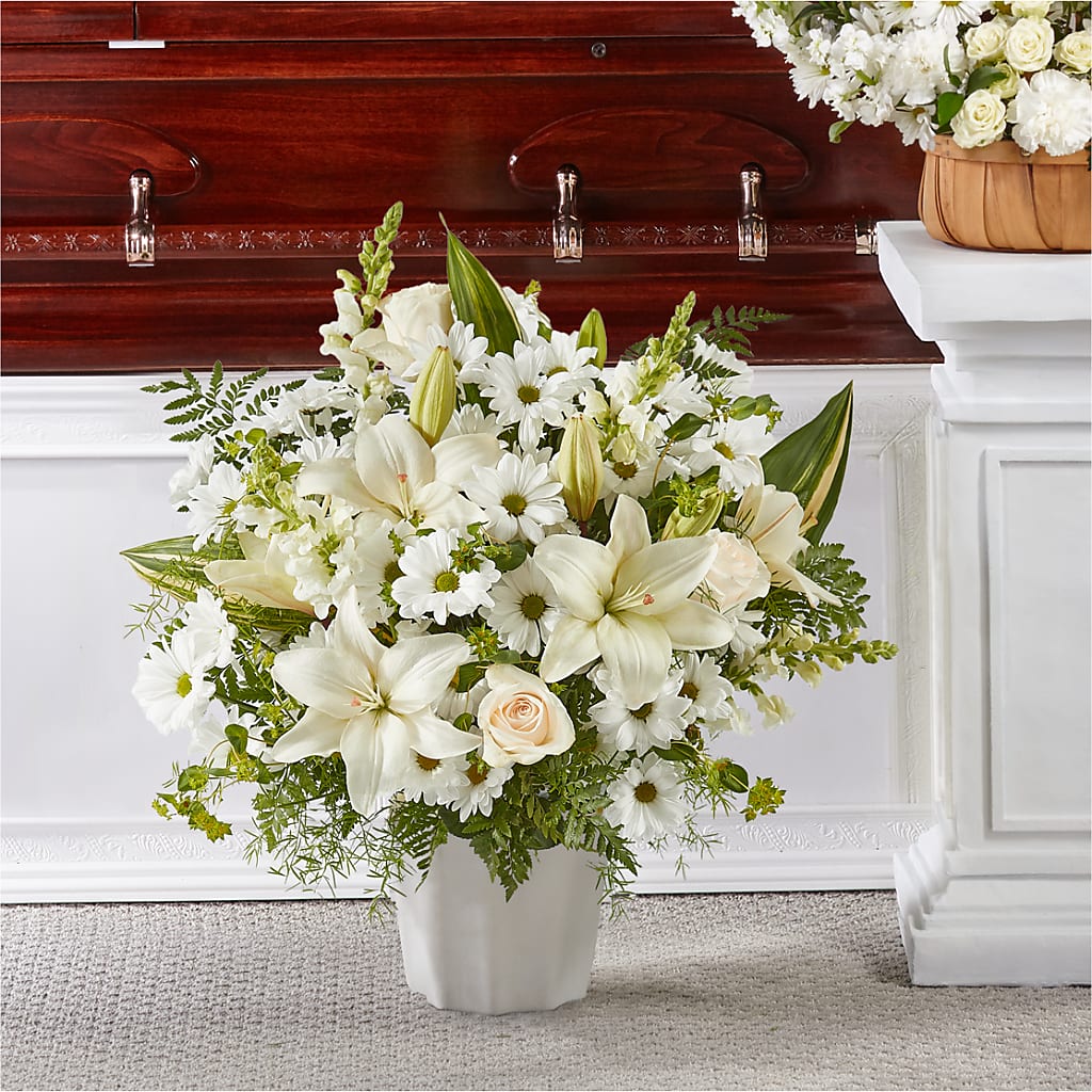 Thoughts of Tranquility Floor Basket – Fleuriste Rive Sud, Longueuil PQ