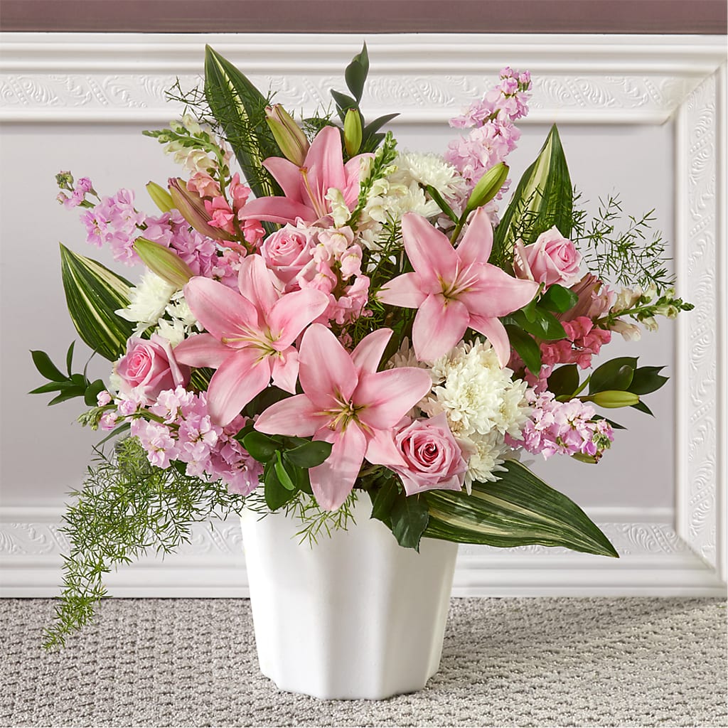 Simply Serene Floor Basket – Fleuriste Rive Sud, Longueuil PQ