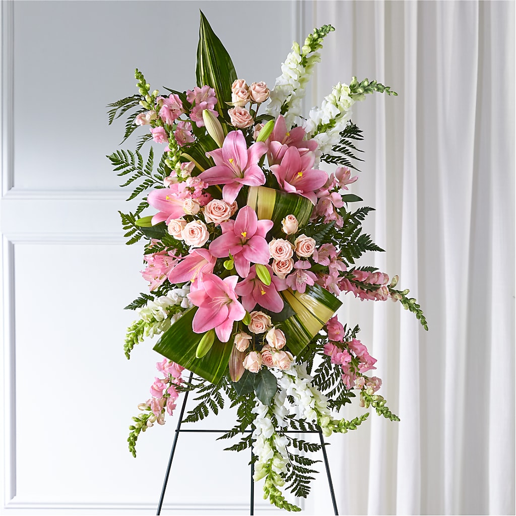 Elegant Embrace Standing Spray – Fleuriste Rive Sud, Longueuil PQ