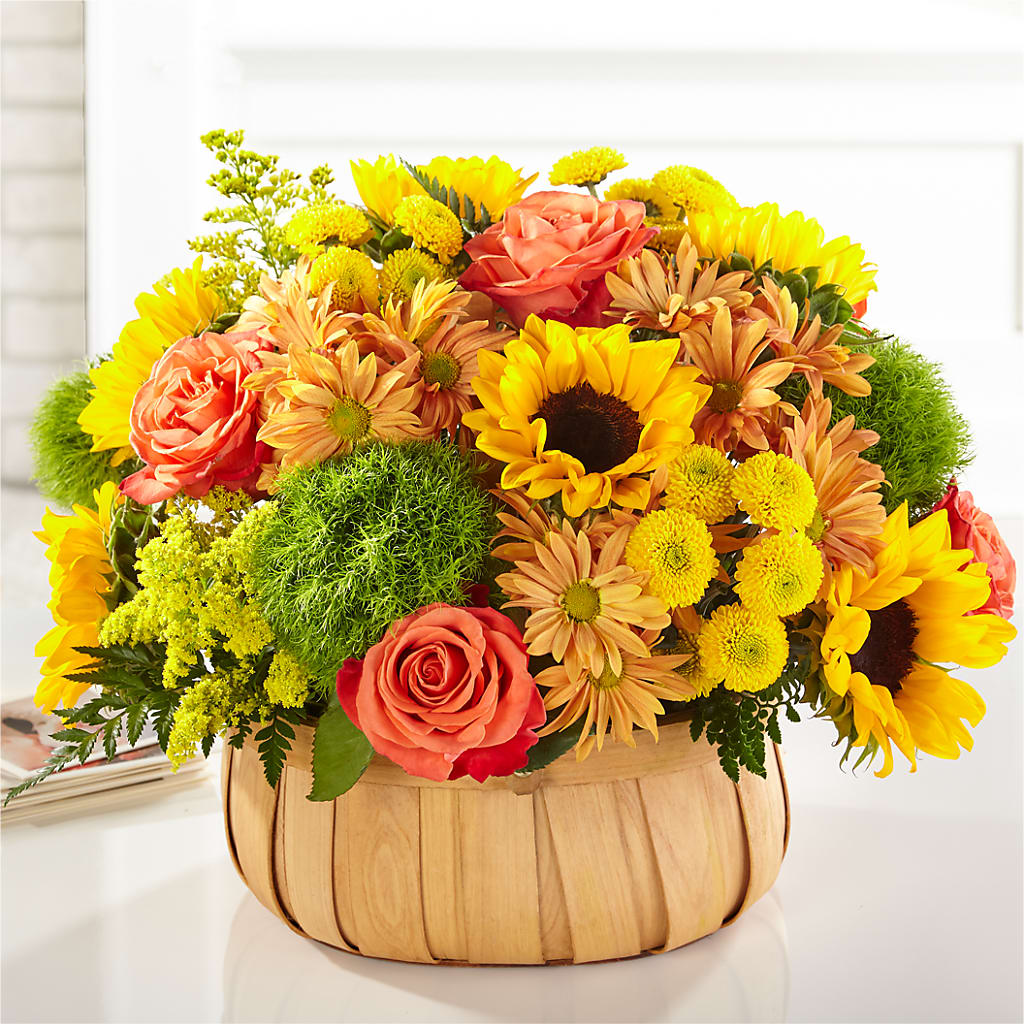 Harvest Sunflower Basket – Fleuriste Rive Sud, Longueuil PQ