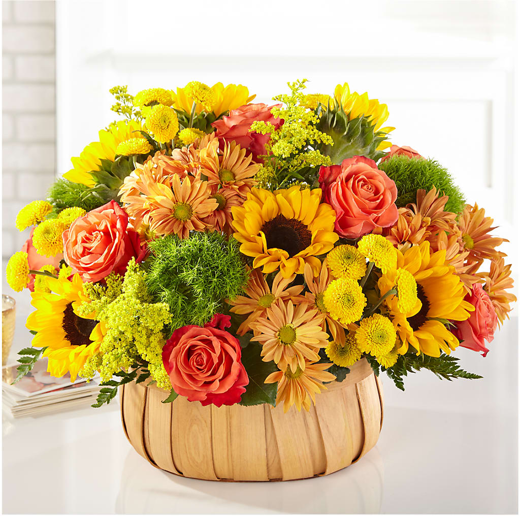 Harvest Sunflower Basket – Fleuriste Rive Sud, Longueuil PQ