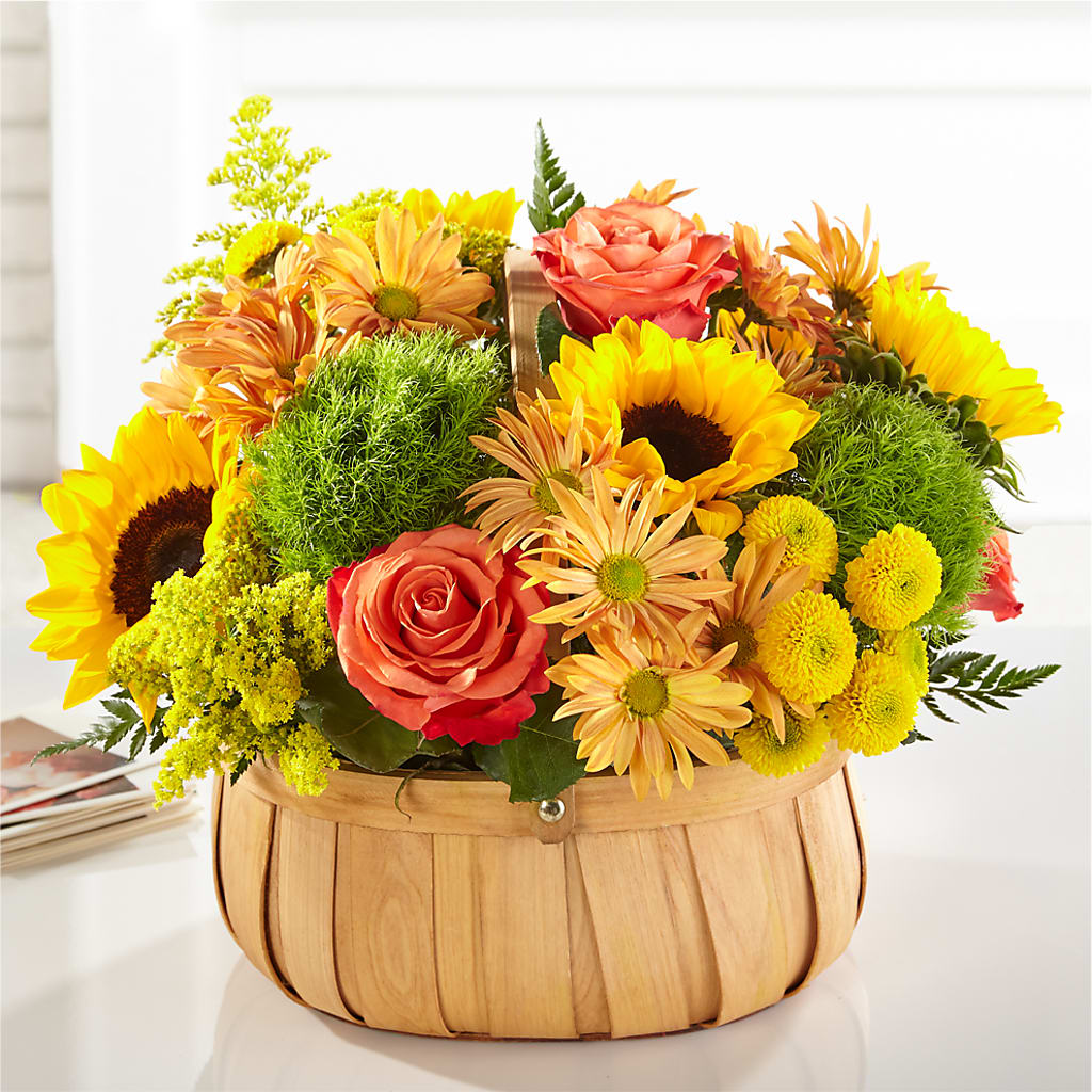 Harvest Sunflower Basket – Fleuriste Rive Sud, Longueuil PQ