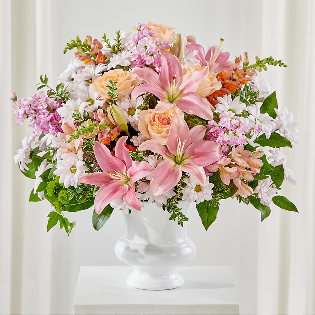 Heartfelt Gesture Urn Arrangement – Fleuriste Rive Sud, Longueuil PQ
