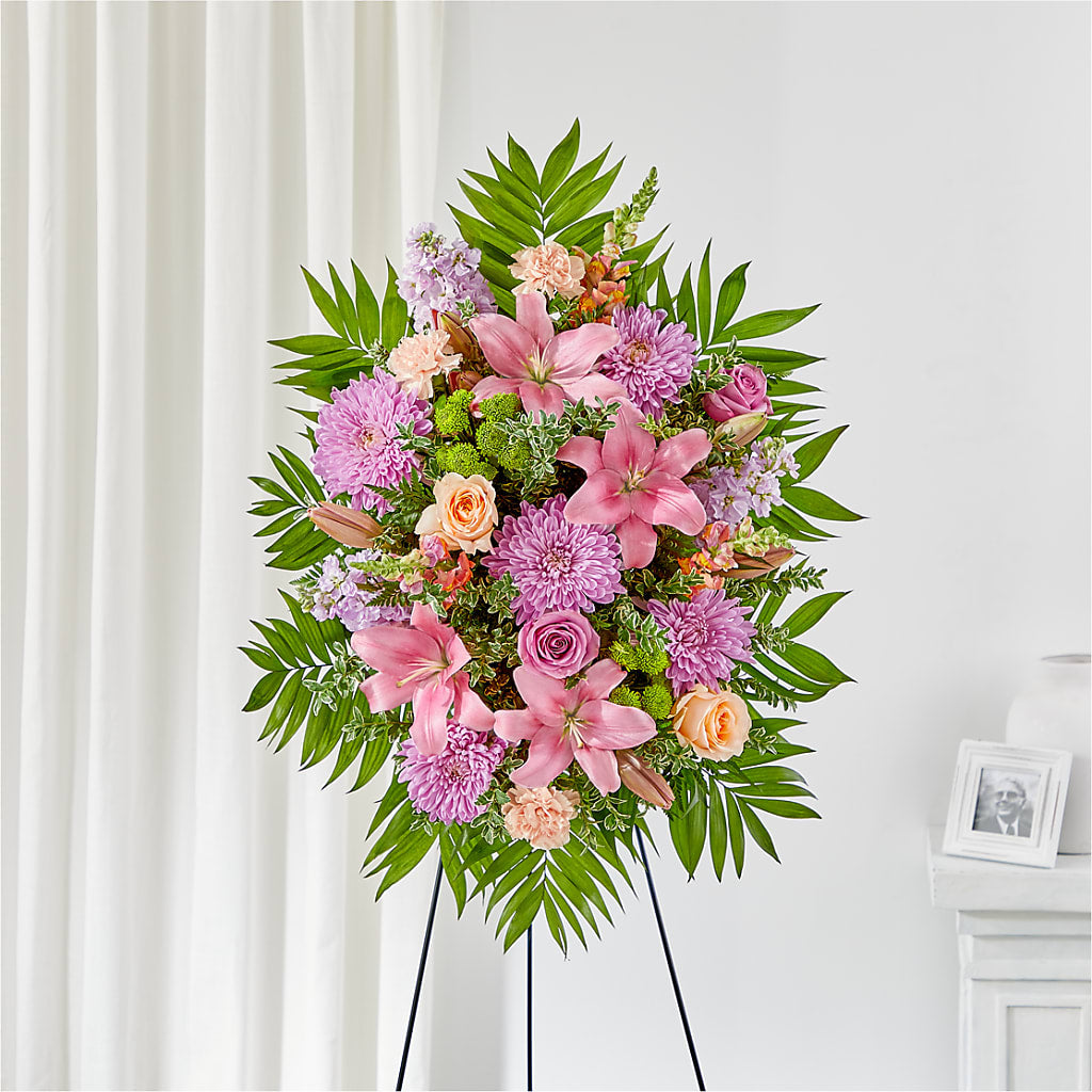 Love & Light Standing Spray – Fleuriste Rive Sud, Longueuil PQ
