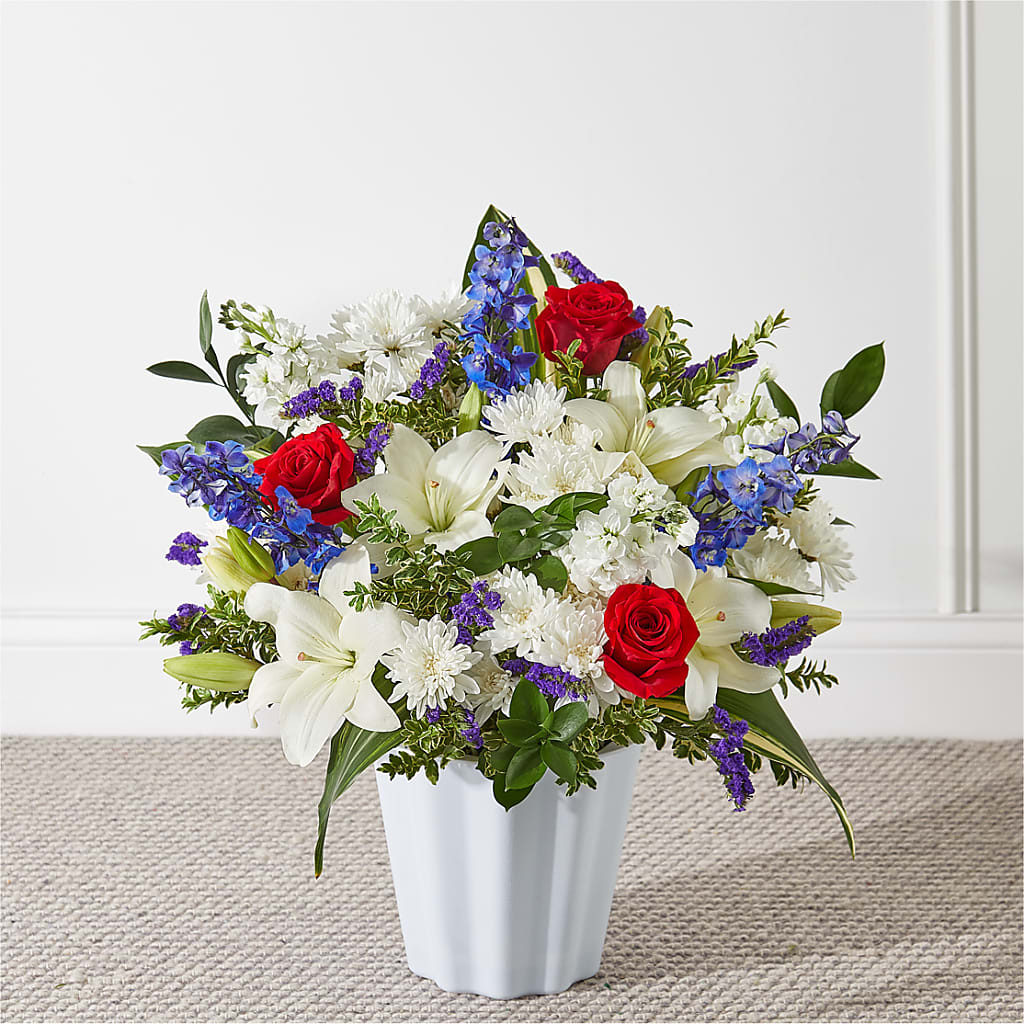 Consoled Floor Basket – Fleuriste Rive Sud, Longueuil PQ