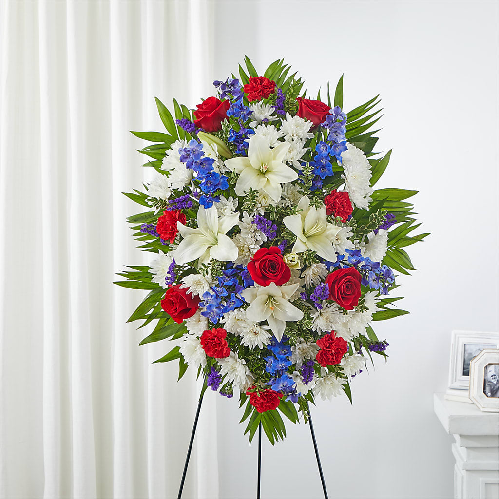 Cherished Service Standing Spray – Fleuriste Rive Sud, Longueuil PQ