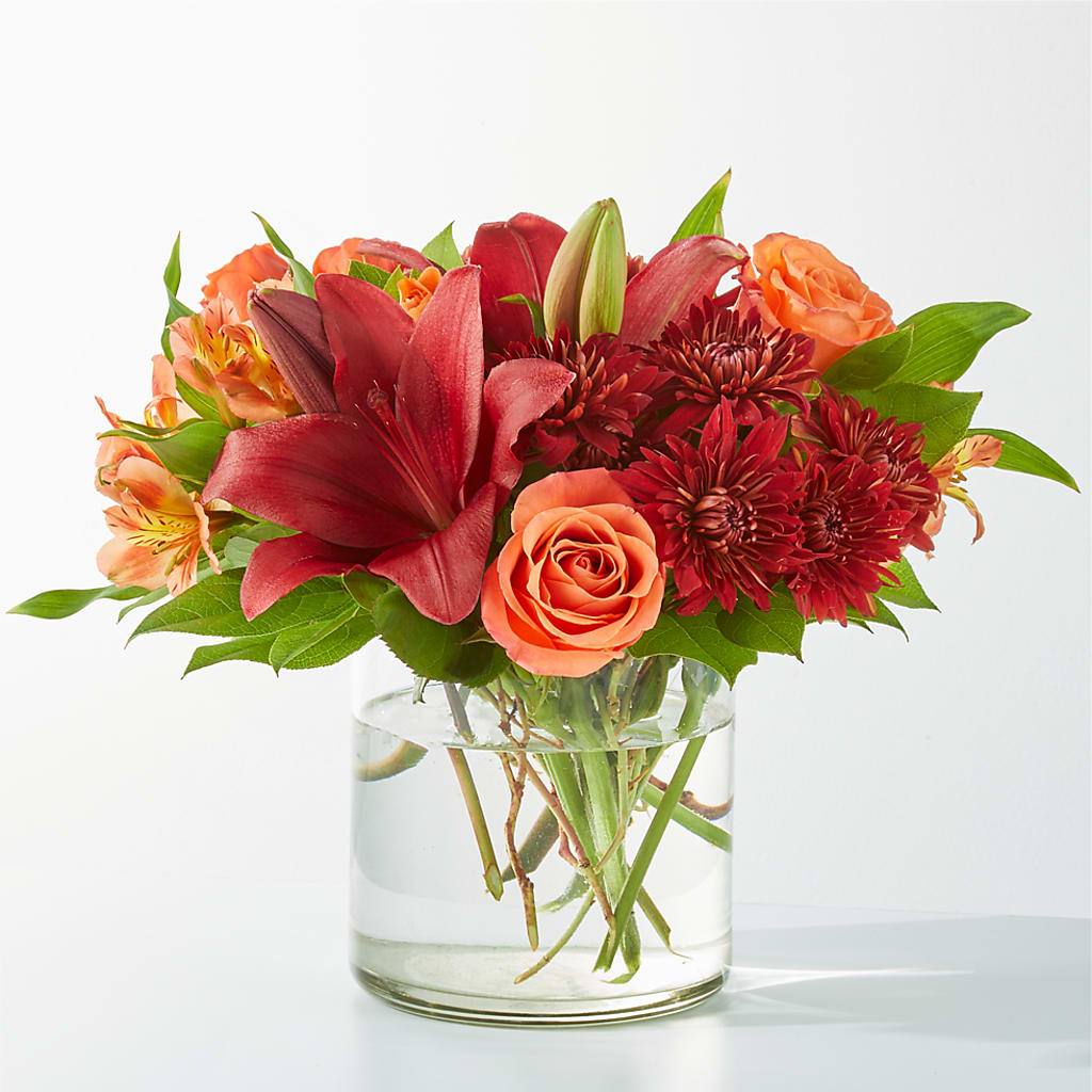Crimson Leaves Bouquet – Fleuriste Rive Sud, Longueuil PQ