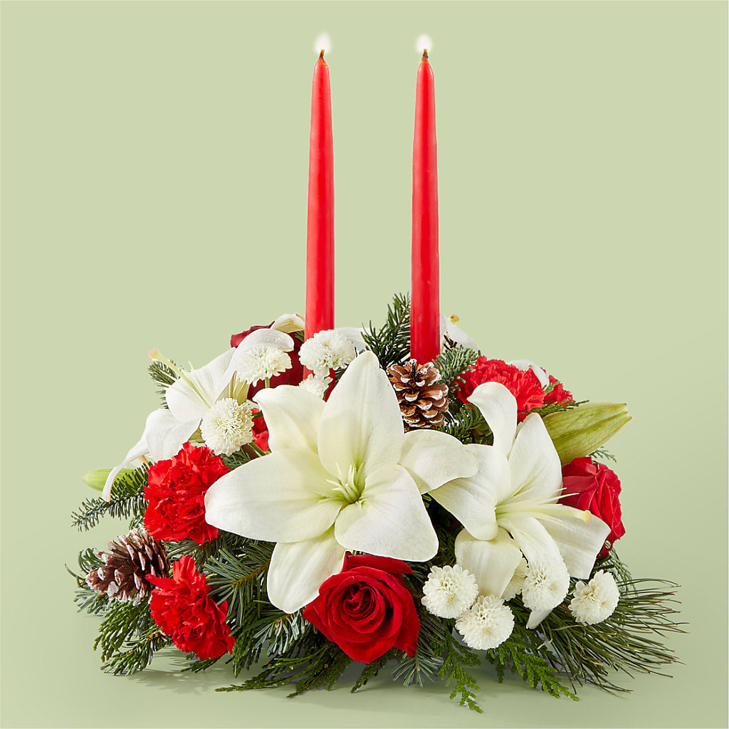 Seasonal Festivities Centerpiece – Fleuriste Rive Sud, Longueuil PQ