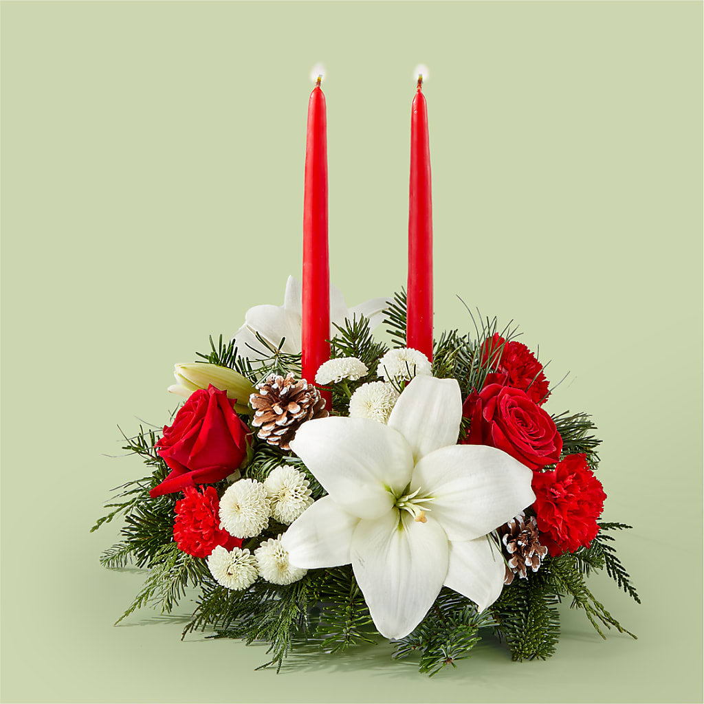 Seasonal Festivities Centerpiece – Fleuriste Rive Sud, Longueuil PQ