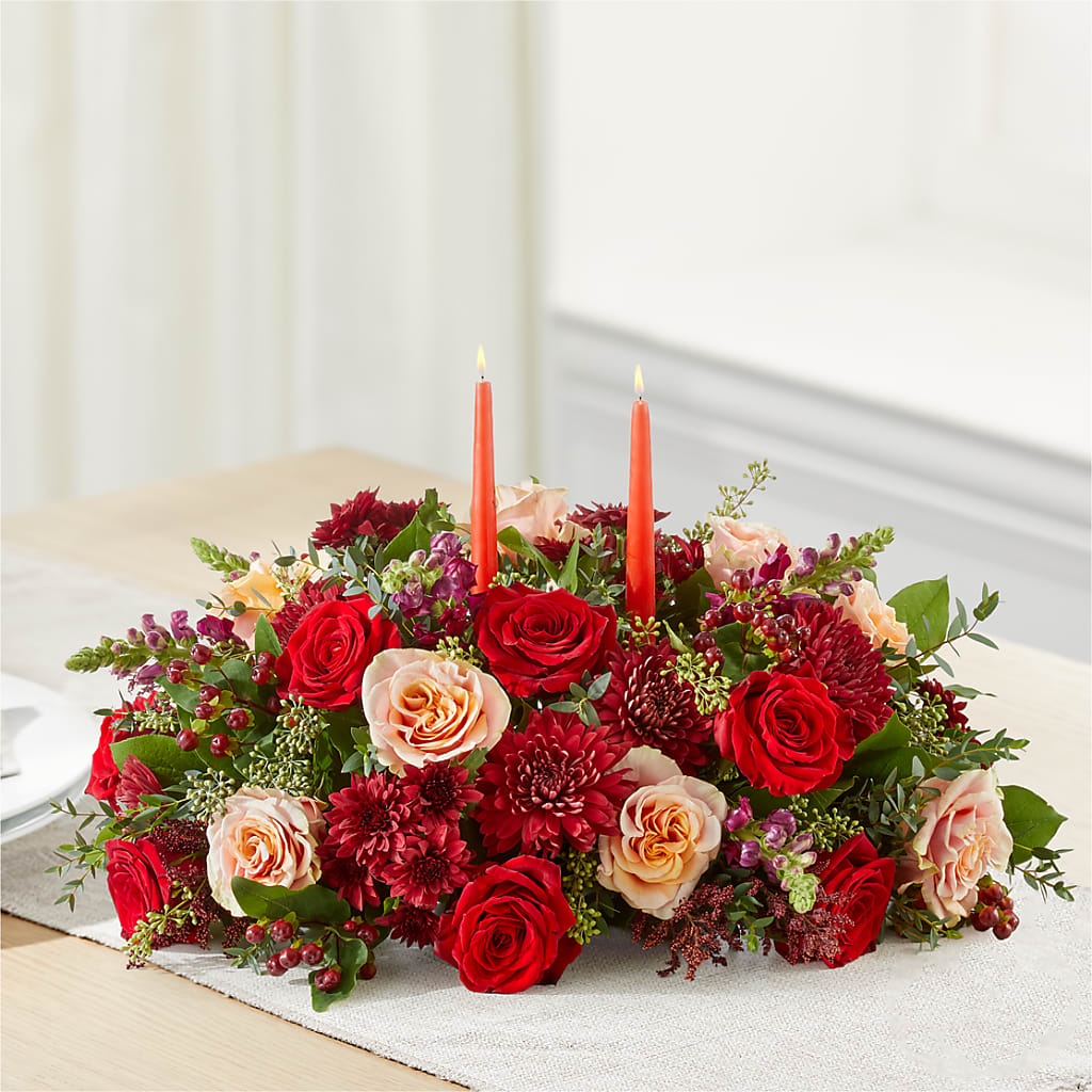 Most Thankful Centerpiece – Fleuriste Rive Sud, Longueuil PQ
