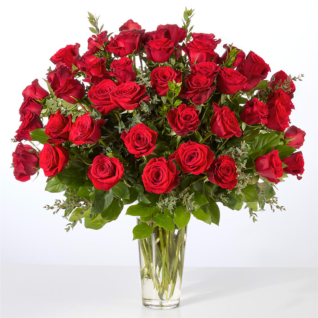 Forever Yours Fifty Stem Red Rose Bouquet – Fleuriste Rive Sud, Longueuil PQ