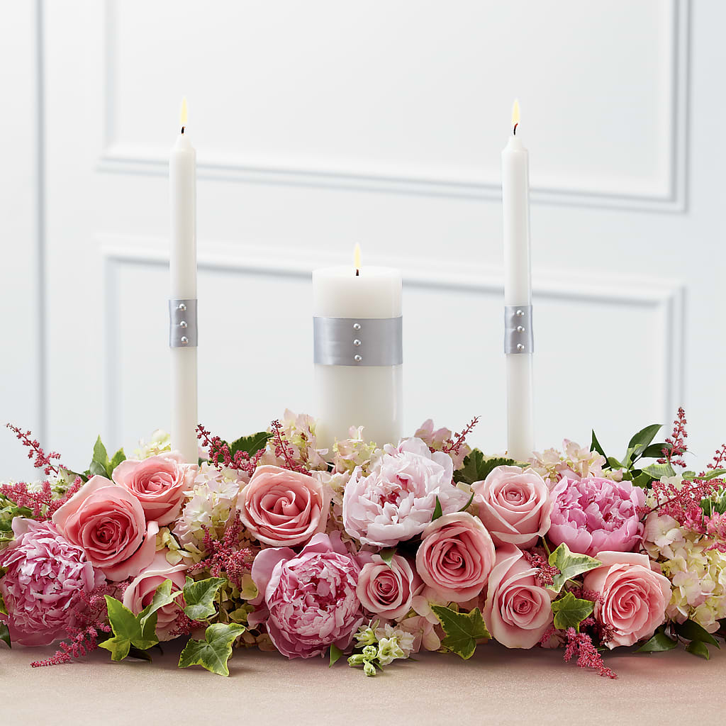 Worldwide Romance Unity Candle Arrangement – Fleuriste Rive Sud, Longueuil PQ