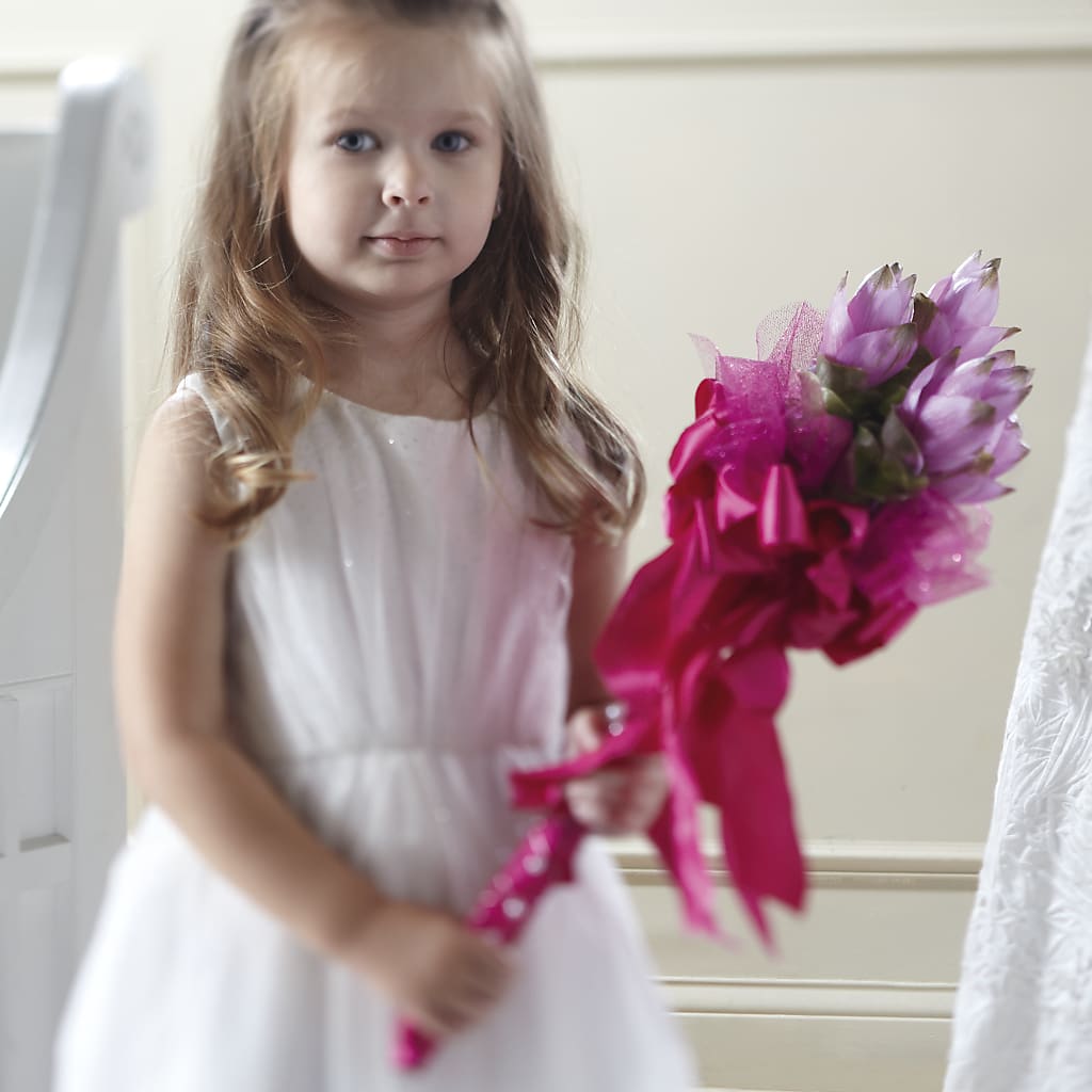 Sparkle Pink Flower Girl Bouquet – Fleuriste Rive Sud, Longueuil PQ