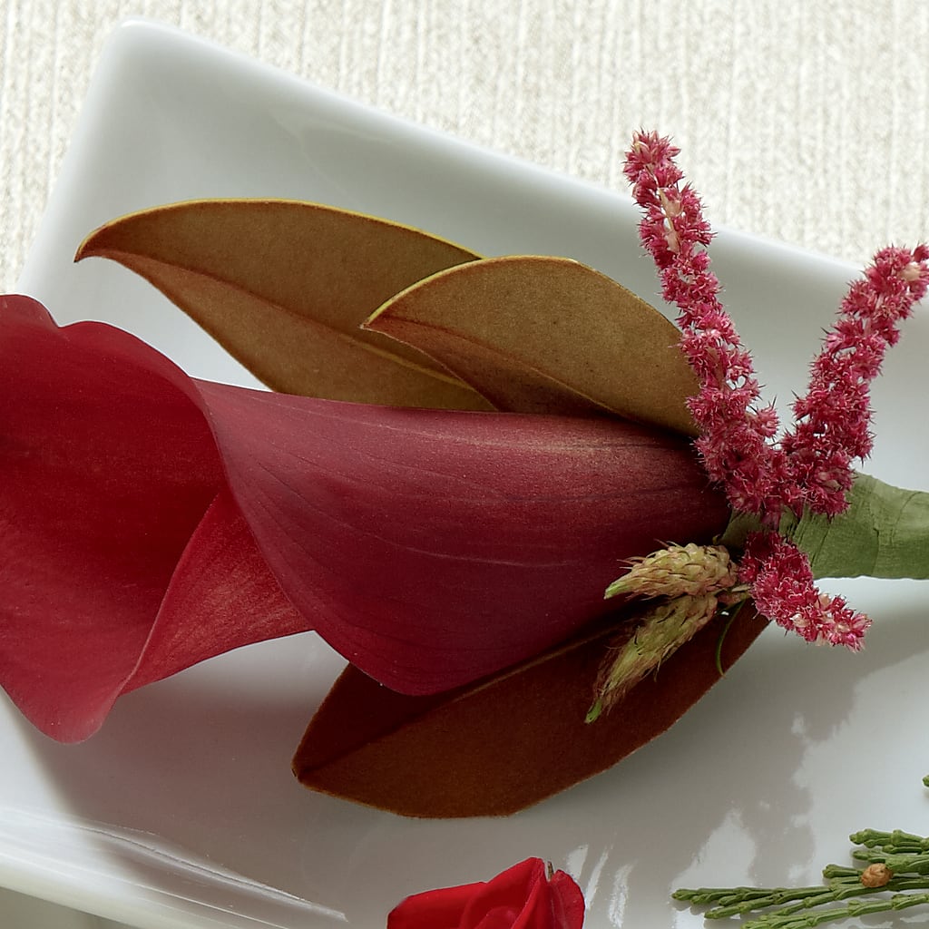 Red Calla Boutonniere – Fleuriste Rive Sud, Longueuil PQ