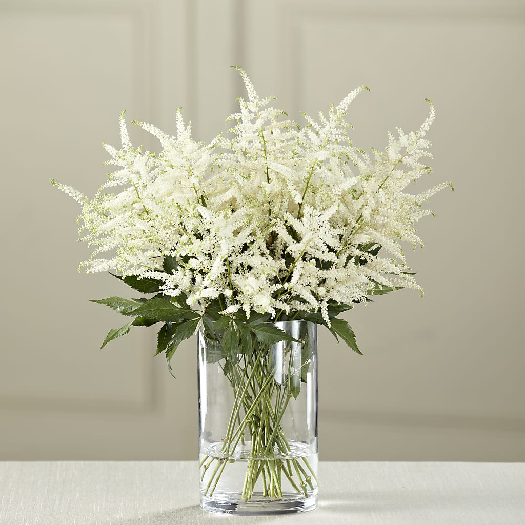 White Astilbe Bouquet – Fleuriste Rive Sud, Longueuil PQ