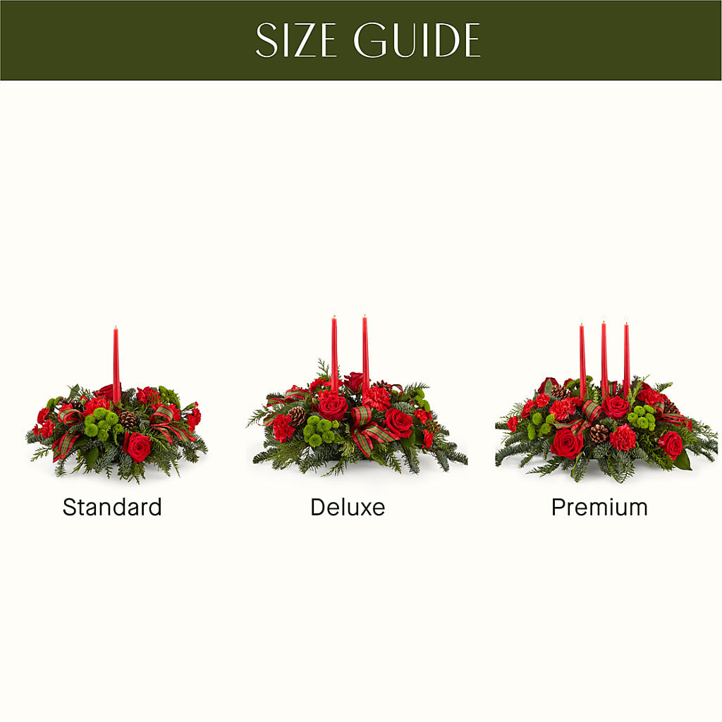 By the Candlelight Centerpiece –  Fleuriste Rive Sud, Longueuil PQ