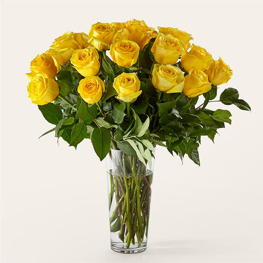Long Stem Yellow Rose Bouquet –  Fleuriste Rive Sud, Longueuil PQ