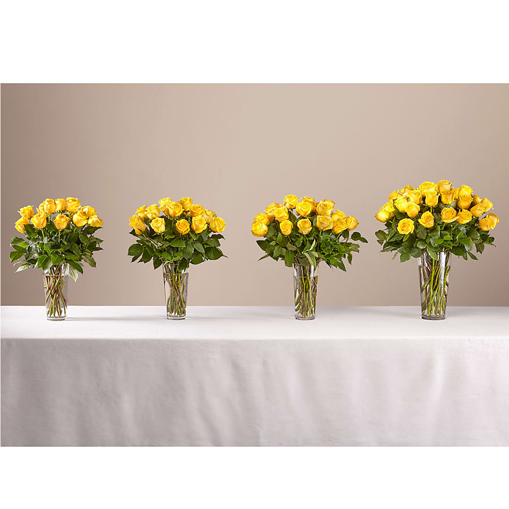 Long Stem Yellow Rose Bouquet –  Fleuriste Rive Sud, Longueuil PQ