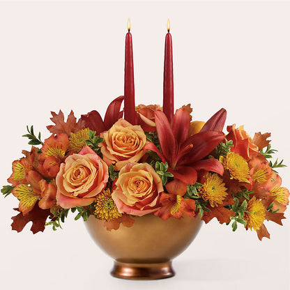 Harvest Table Centerpiece –  Fleuriste Rive Sud, Longueuil PQ
