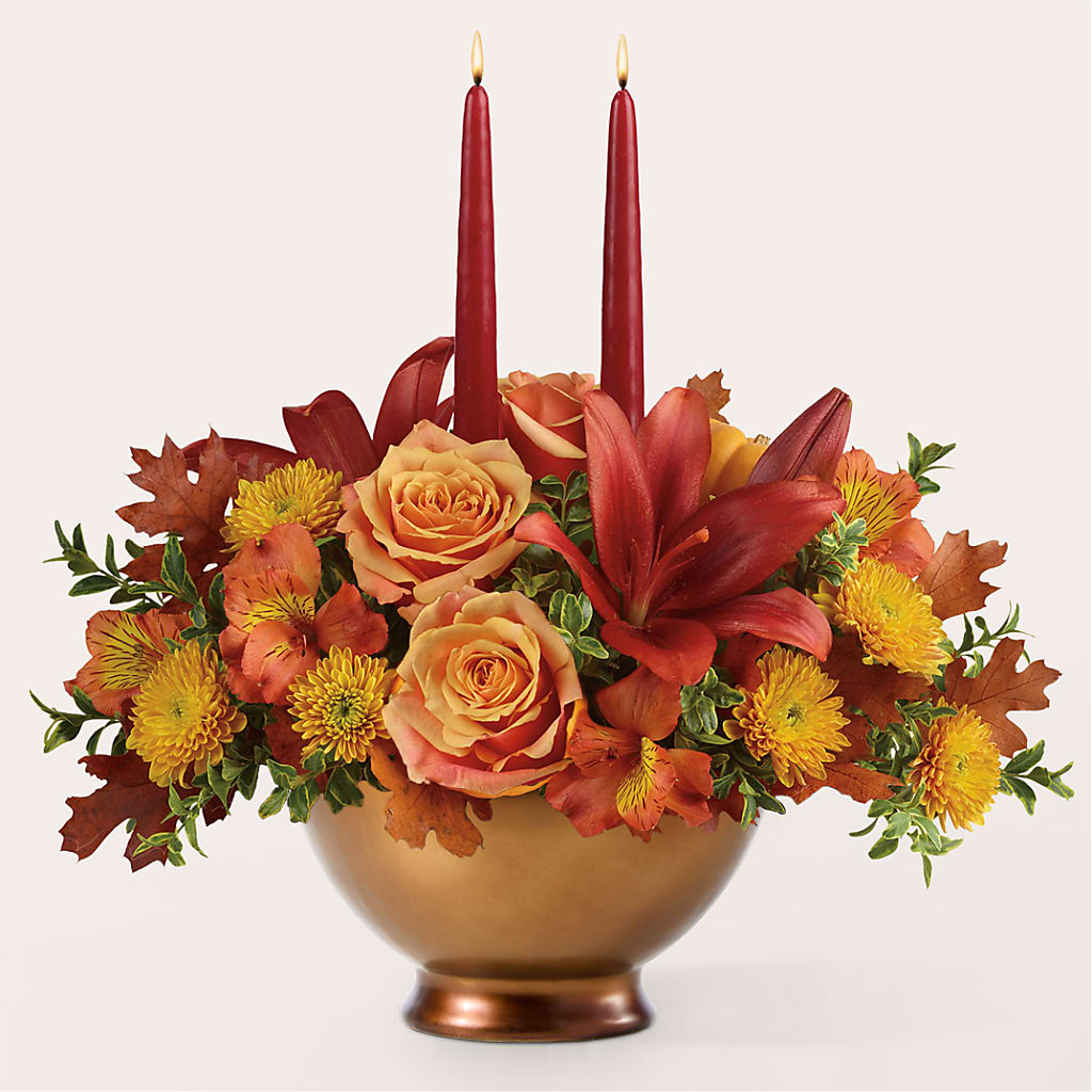 Harvest Table Centerpiece –  Fleuriste Rive Sud, Longueuil PQ