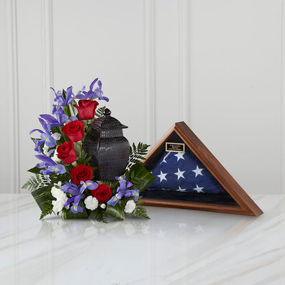 Patriotic Tribute Arrangement –  Fleuriste Rive Sud, Longueuil PQ