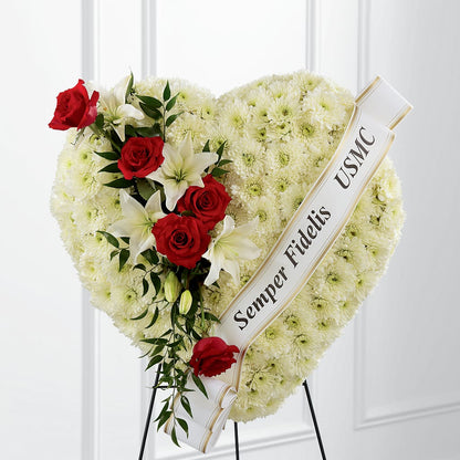 Heartfelt Hero Standing Heart –  Fleuriste Rive Sud, Longueuil PQ