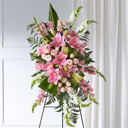Elegant Embrace Standing Spray –  Fleuriste Rive Sud, Longueuil PQ