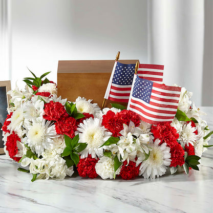 Spirit of Patriotism Cremation Adornment –  Fleuriste Rive Sud, Longueuil PQ