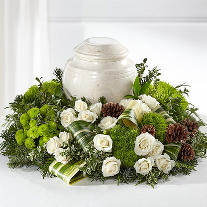 Precious Evergreen Cremation Adornment –  Fleuriste Rive Sud, Longueuil PQ