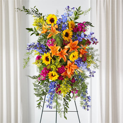Sunlit Memories Standing Spray (Standard) –  Fleuriste Rive Sud, Longueuil PQ