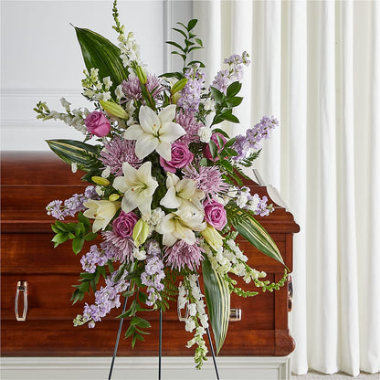 Grateful Hearts Standing Spray –  Fleuriste Rive Sud, Longueuil PQ