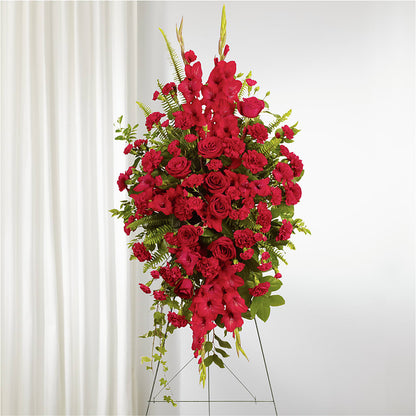 From the Heart Standing Spray –  Fleuriste Rive Sud, Longueuil PQ