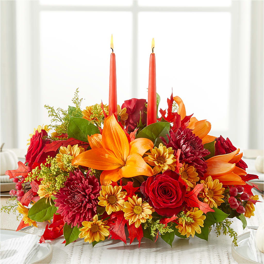 Autumn's Embrace Centerpiece –  Fleuriste Rive Sud, Longueuil PQ