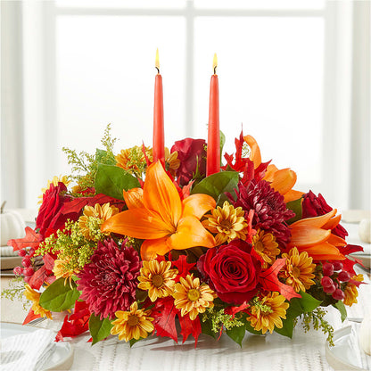 Autumn's Embrace Centerpiece –  Fleuriste Rive Sud, Longueuil PQ