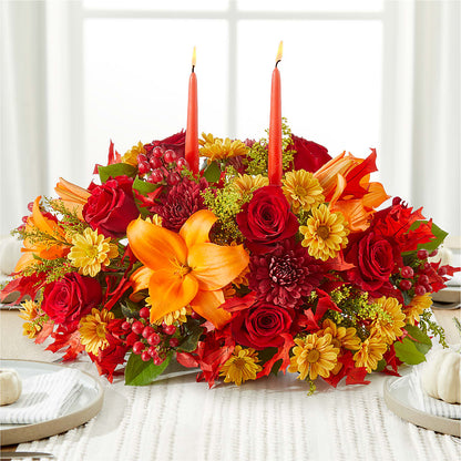 Autumn's Embrace Centerpiece –  Fleuriste Rive Sud, Longueuil PQ