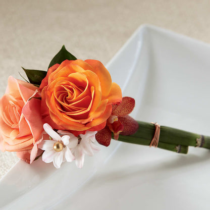 Sunset Dream Boutonniere –  Fleuriste Rive Sud, Longueuil PQ
